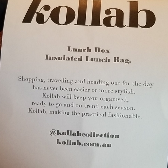 NWT Kollab insulated Lunch Bag - Picture 3 of 4